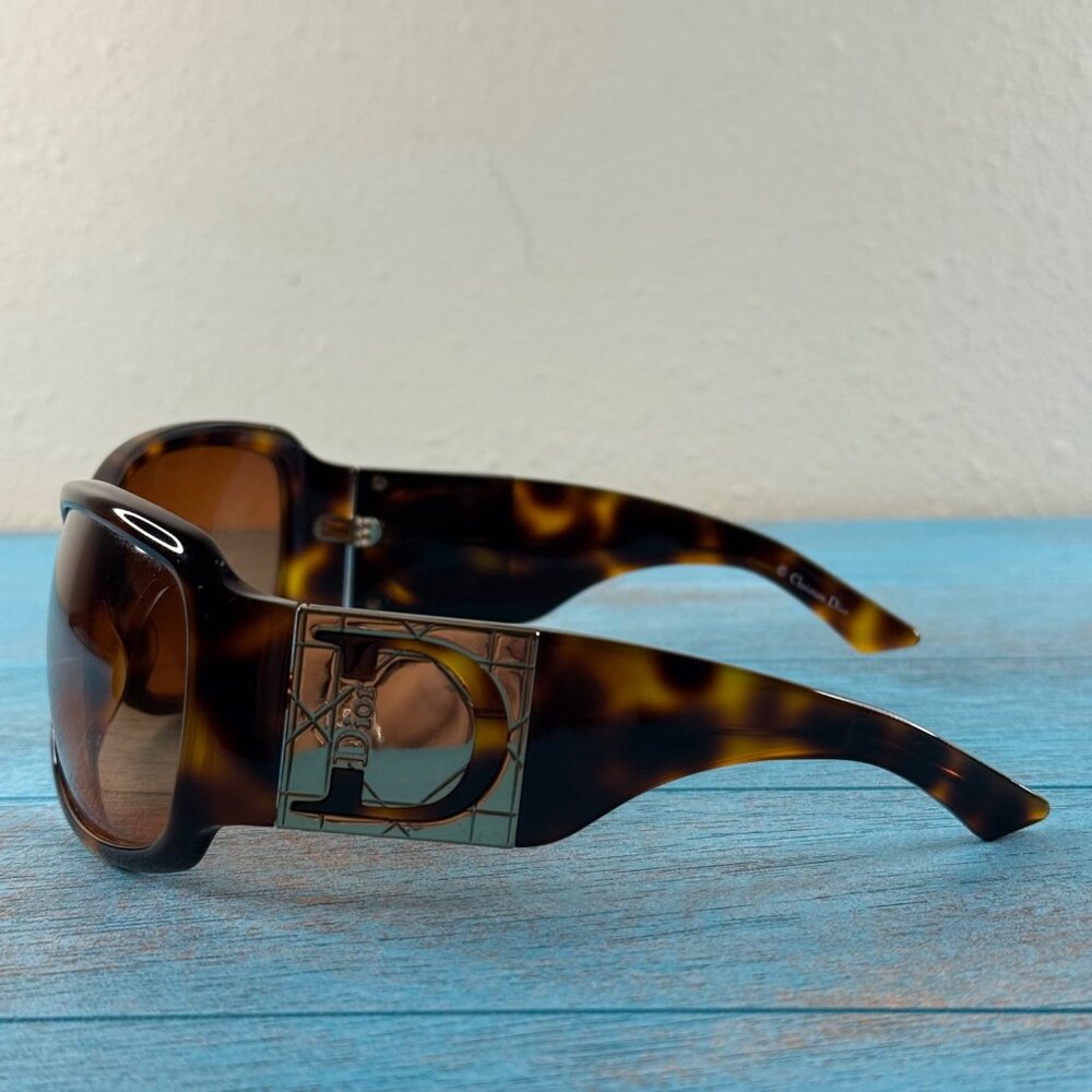 Dior Shaded 1 NSOPX Tortoise Shell Brown Authenic Sunglasses - Picture 8 of 10